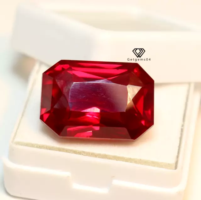 Myanmar Smaragd Facettiert Schliff AAA+ 18.50 CT Natürlich Rot Rubin Lose