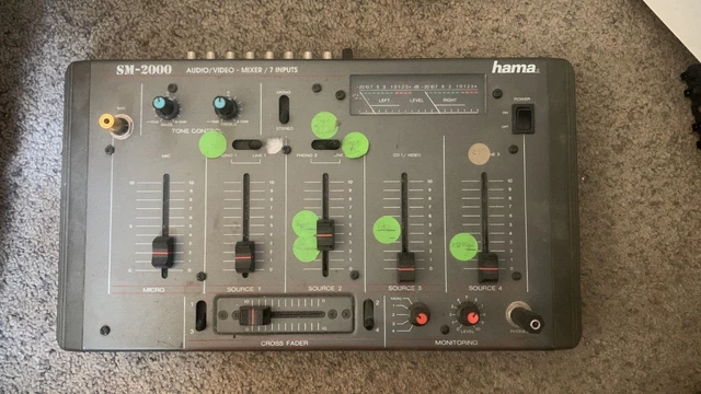 Table De Mixage Stéréo Hama SM 516 – Analogique, Montable En Rack – Occasion (défaut éclairage)