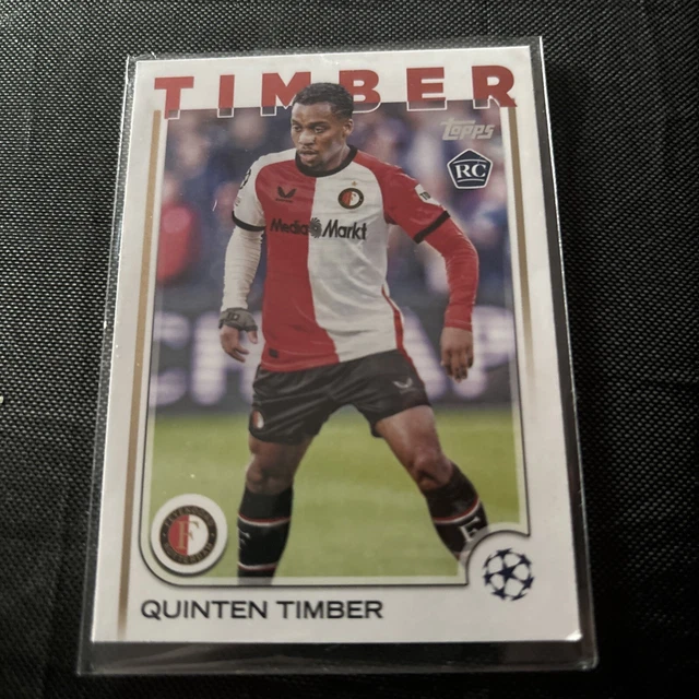 QUINTEN TIMBER 20242025 Topps UCC Flagship Feyenoord Rookie Card 43 £