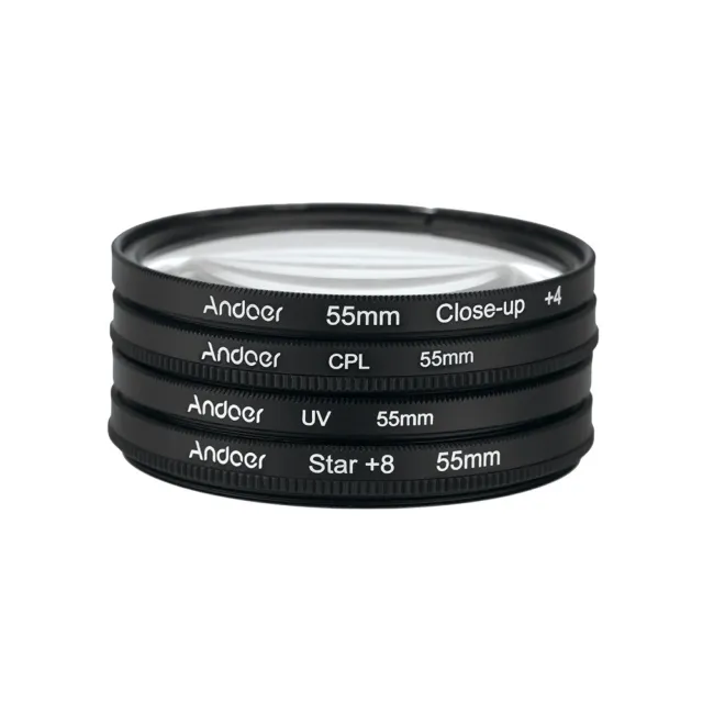 ® 55mm  + CPL + Close Up + 4 + Sterne 8-Punkt Filter Circular L4N4