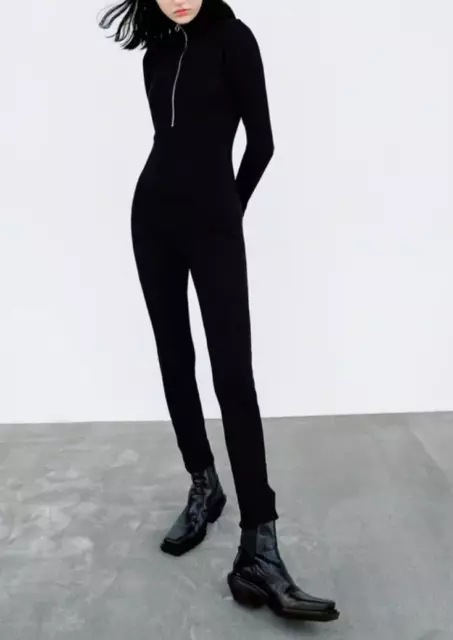 Ribbed jumpsuit zara sale