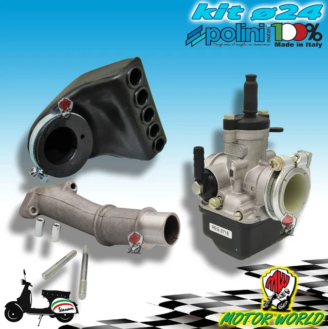 Filtre à Air POLINI Démontable Pour Carburateur POLINI CP Et DELLORTO