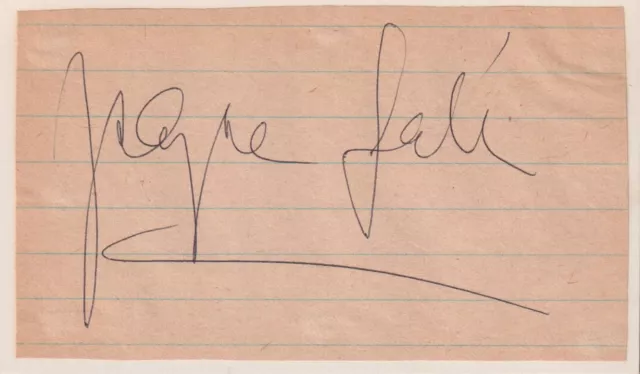 ZSA ZSA GABOR Original Autogramm signiertes Blatt montiert auf Karte