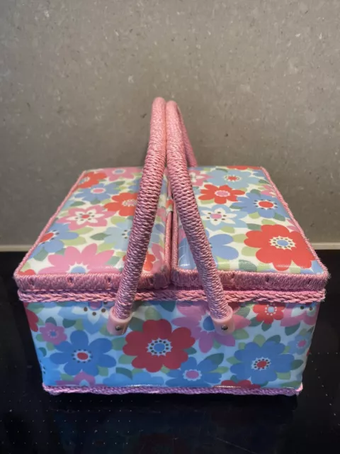 Cath Kidston Floral Twin Lid Floral Sewing Box