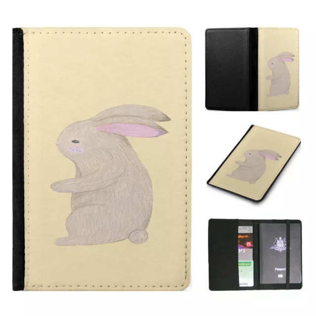 Passport Itinerary Organizer|Cute Rabbit Bunny Sketch Art 3