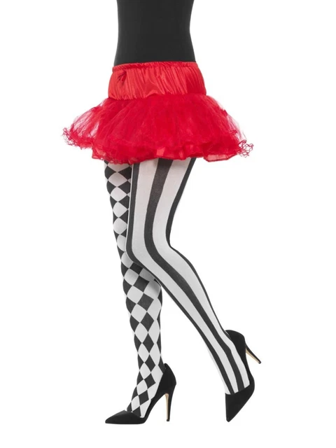 Harlequin Tights Circus Jester Halloween Party Fancy Dress Costume Accessory