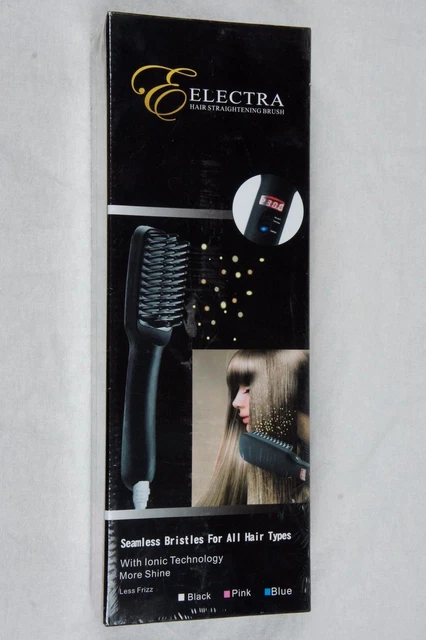 Electra Heating + Ionic Hair Straightening Brush W/ Digital Display New Sealed