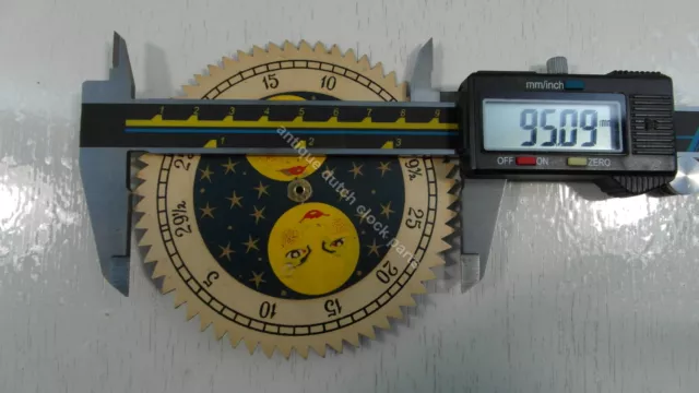 Dutch Clock Part Small Moon Disc For Friesian Tail Clock 2