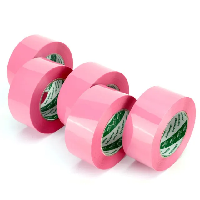 145M Strong Pink Parcel Packing Tape Carton Sealing Tapes Width 45/50/60/70mm