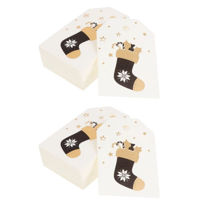 200 stücke Hot stinging Tag frohe weihnachten Lesezeichen DIY hängende Tags