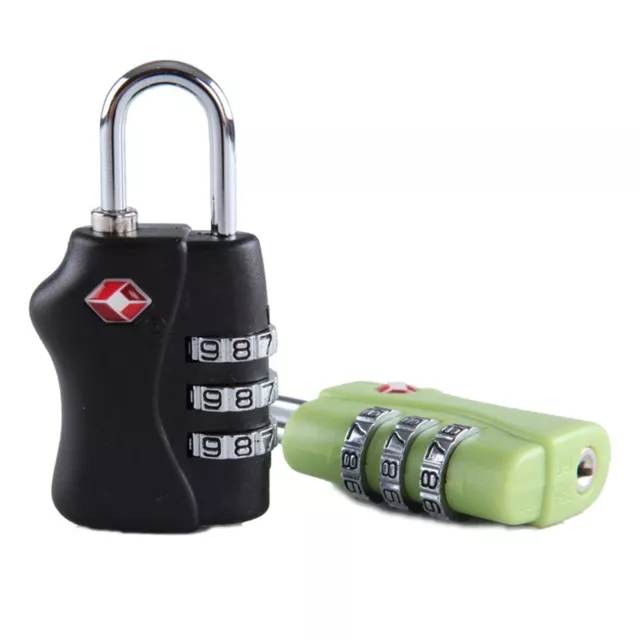 Lock 3 Dial Digit Combination Lock TSA Customs Lock Safely Code Lock