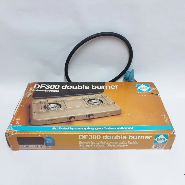 CAMPING STOVE GRILLOGAZ Twin Ring Glamping Gas Cooker Grill Df300 £34.