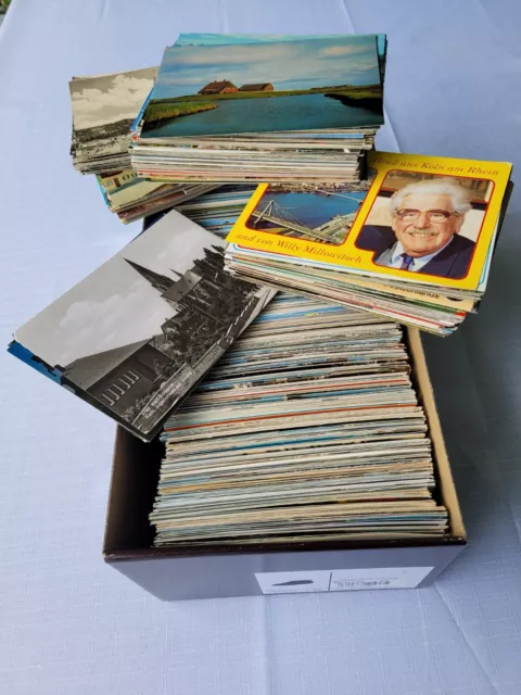 4,7 kg über 1100 Ansichtskarten Deutschland BRD Sammlung Konvolut ab ca. 1955