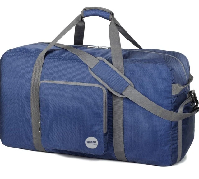 Foldable Duffle Bag Travel Gym Sports Lightweight Luggage Duffel By WANDF 36 L