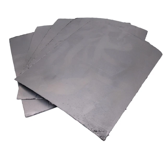 US Stock 5pcs 0.8mm x 200mm x 250mm 99.5% Graphite Flexible Foil Gasket Sheet