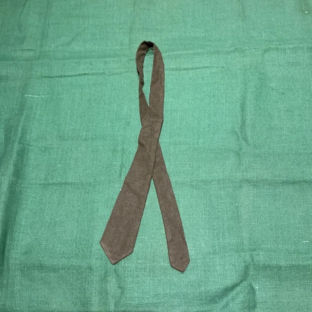 WW2 BRITISH ARMY NCO's Khaki Wool Neck Tie Original £12.94 - PicClick UK