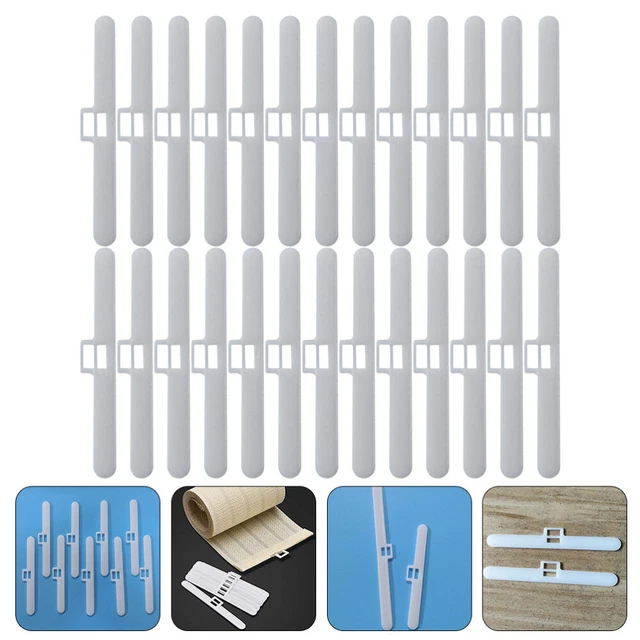 30 piezas percha superior vertical ciega ventana persianas doble agujero listón