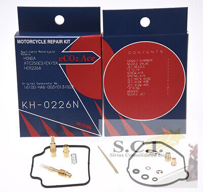 ATC Honda ATC250ES Grand Rouge 1986-1987 Réparation Kit Carburateur 