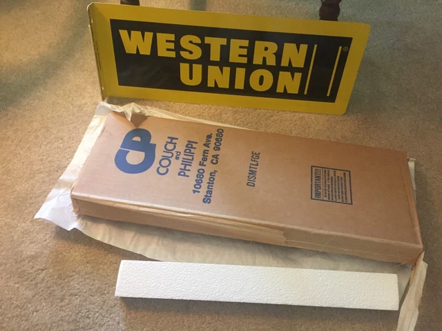 Vintage Western Union Double Sided Sign (NEW)