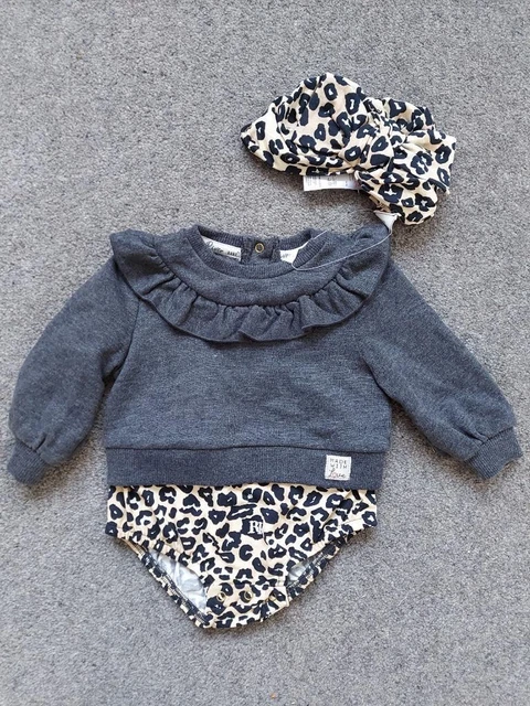 Abito Da Ragazza River Island 2 Pezzi, Body/Cappello 0-3 Mesi, Nuovo