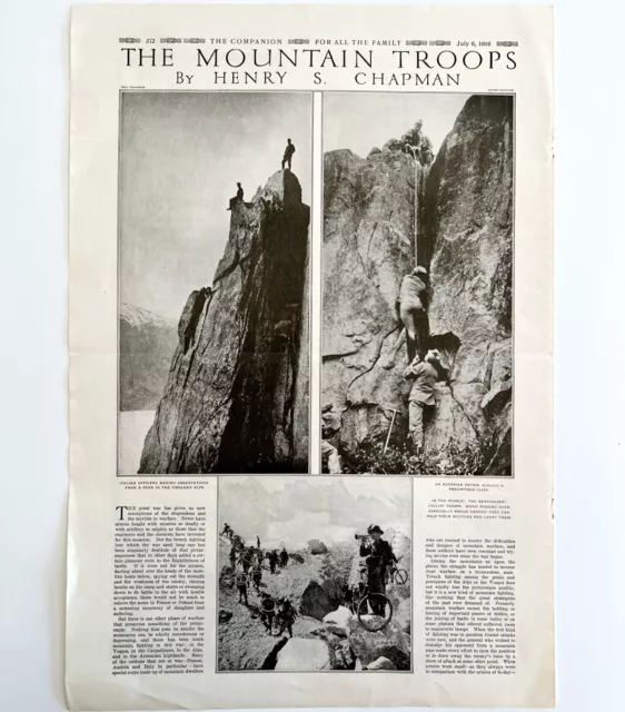 1916 World War 1 Mountain Troops Military Article Cyclists Bugle XL LGADYC3 2