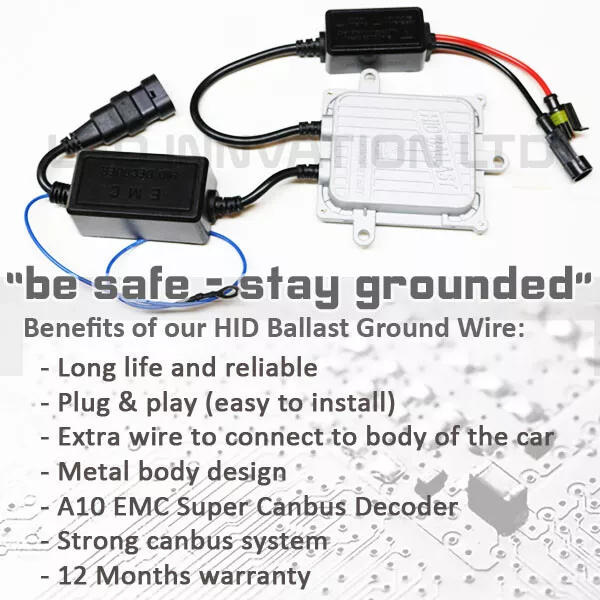 Canbus Grounder Hid Kit HID H7 BMW 3er E90 E91 F30 E60 Xenon Umbau UK 2