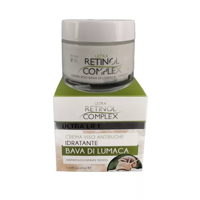 Retinol Compelx Ultra Lift Idratante Crema Antirughe Alla Bava Di Lumaca 50Ml