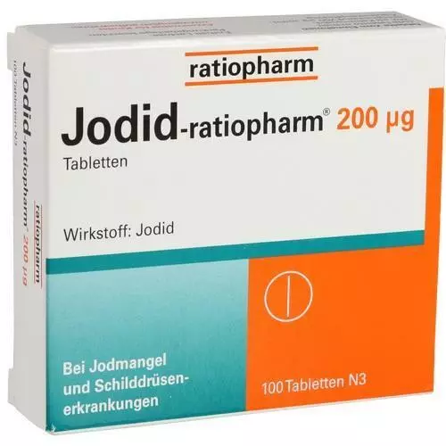 JODID-ratiopharm 200 µg Jod Tabletten 100 St bei Jodmangel PZN 4620018