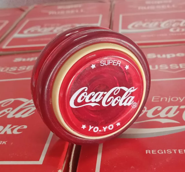🔴 *SALE* Coca Cola Super Russell Spinner Yoyo. Genuine New Old Stock Coke Red