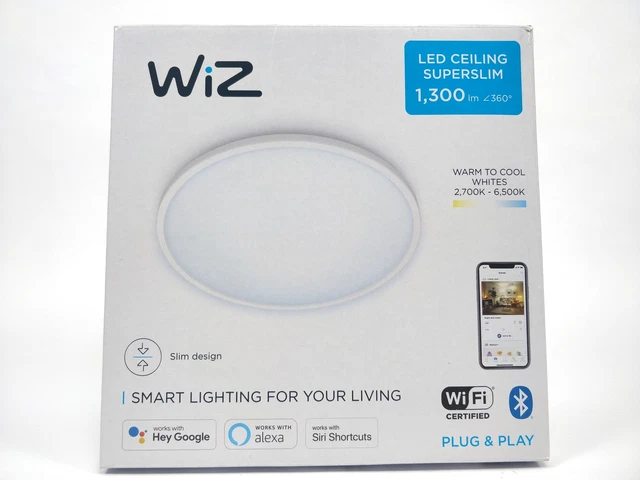 WiZ 9290026849 | Illuminazione intelligente | Soffitto LED SuperSlim | 14W | WiFi