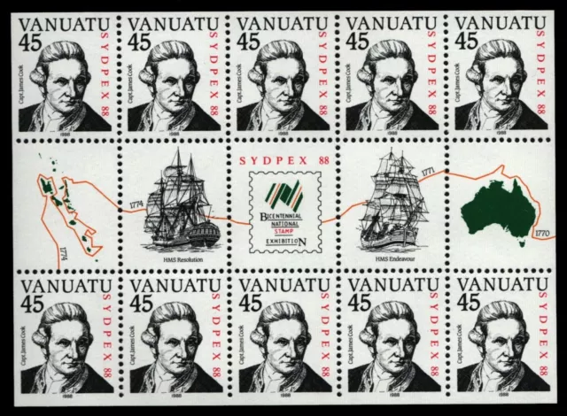 Vanuatu 1988 - Mi-Nr. 790 ** - MNH - KLB - Schiffe / Ships - Cap. Cook