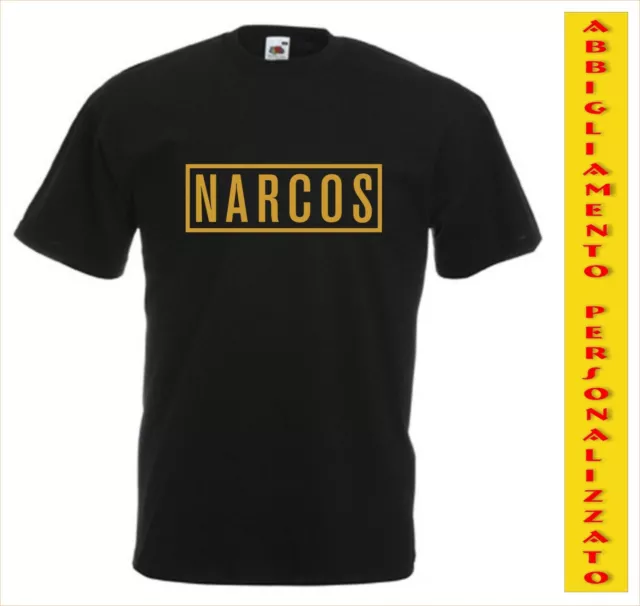 T-Shirt Narcos Pablo Escobar uomo donna unisex maglietta cotone serie tv S M L X