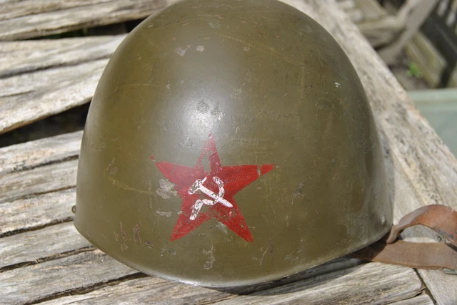 Griechischer M34/39 Helm Stahlhelm der kommunistischen Partei ELAS (selten)