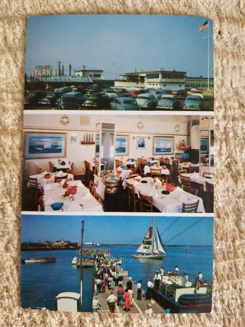 Capt. Starn's Restaurant & Boating Center,Atlantic City,Nj.vtg Postcard*P72