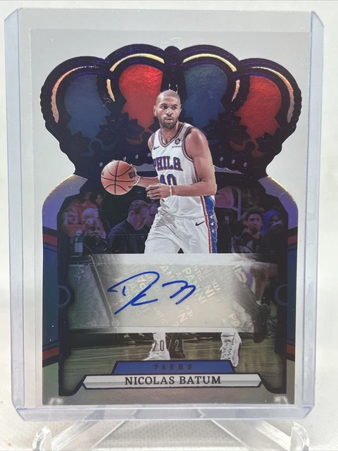 Carte Autographe Nicolas Batum Panini National Treasure - /75, NBA, France, Non Gradée
