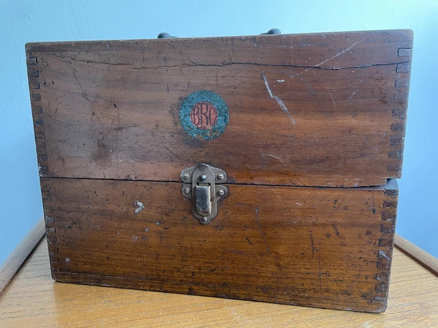 Antique Vintage British Thomson Houston Wireless Crystal Radio Receiver Case