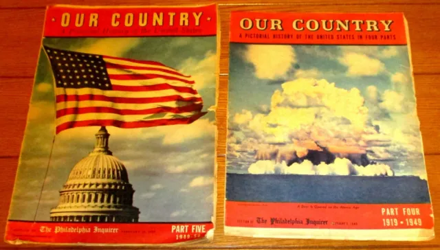 The Philadelphia Inquirer "Our Country" 1949 & 1950 Pictorial History of The U.S