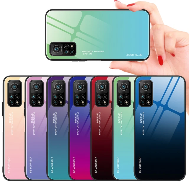 Coque pour Xiaomi Mi 10T 9T Note10 Pro Lite Redmi Note9 étui rigide Verre trempé