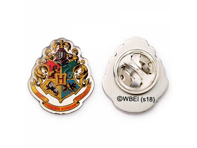 Spilla Di Harry Potter Hogwarts - Colore Argento - Prodotto Ufficiale Con Licenza