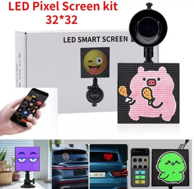 RGB Smart LED Pixel Bildschirm App Bedienfeld mit 32x32 programmier baren 2