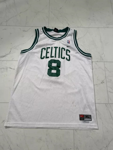 Antoine Walker #8 Boston Celtics Nike Aeroswiet White Jersey Size Small (44)