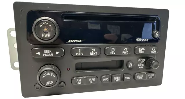 2002-2003 GMC Envoy CD Cassette Radio Stereo Factory Oem Bose Chevy Trailblazer