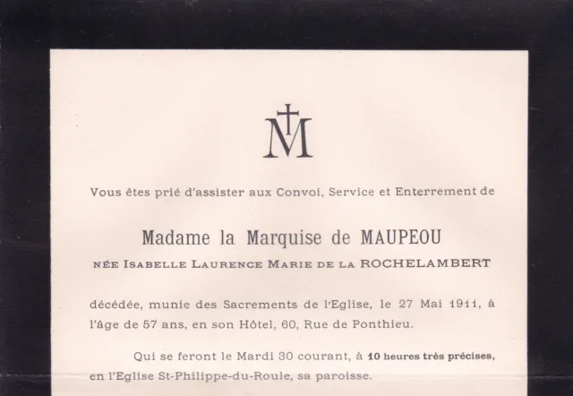 Marquise De Maupéou Isabelle Laurence De La Rochelambert-Montfort Paris 1911 3