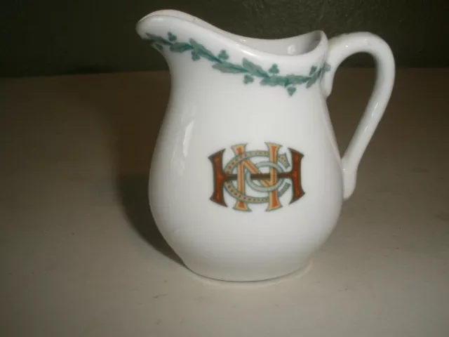 Antique Lamberton China Railroad Hotel Restaurant Individual Creamer Monogram?