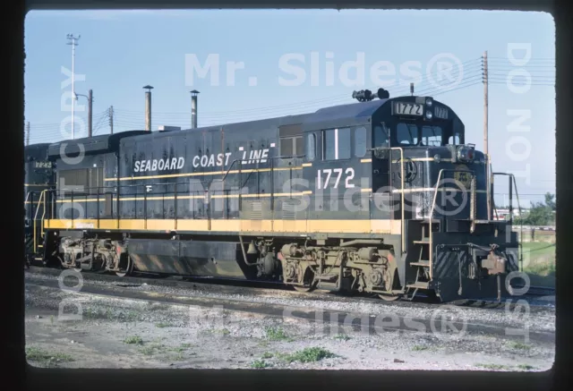 Original Slide SCL Seaboard Coast Line U36B 1772 In 1973