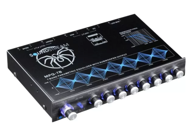 Soundstream Equalizer, MPQ-7B 7 Ring Grafik Entzerrer Signal Prozessor Eq 2