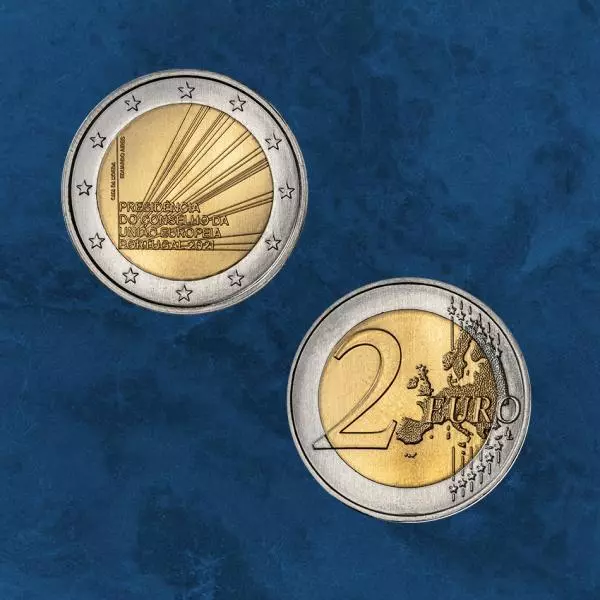 Portugal - EU Ratspräsidentschaft - 2 Euro 2021 unc.