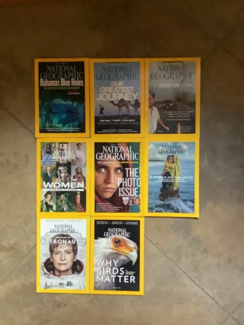 8 lot National Geographic Magazines Oct 2013 13th collectors photos issue women