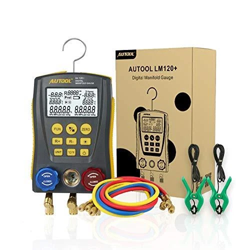 Refrigeration Digital Manifold HVAC System Gauge Set, High AUTOOL TOOL SET