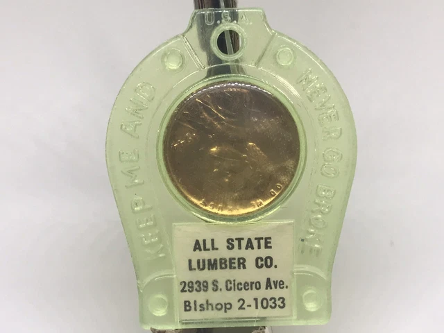 Encased Penny/Cent High Grade 1944 All State Lumber Cicero Ave in Plastic